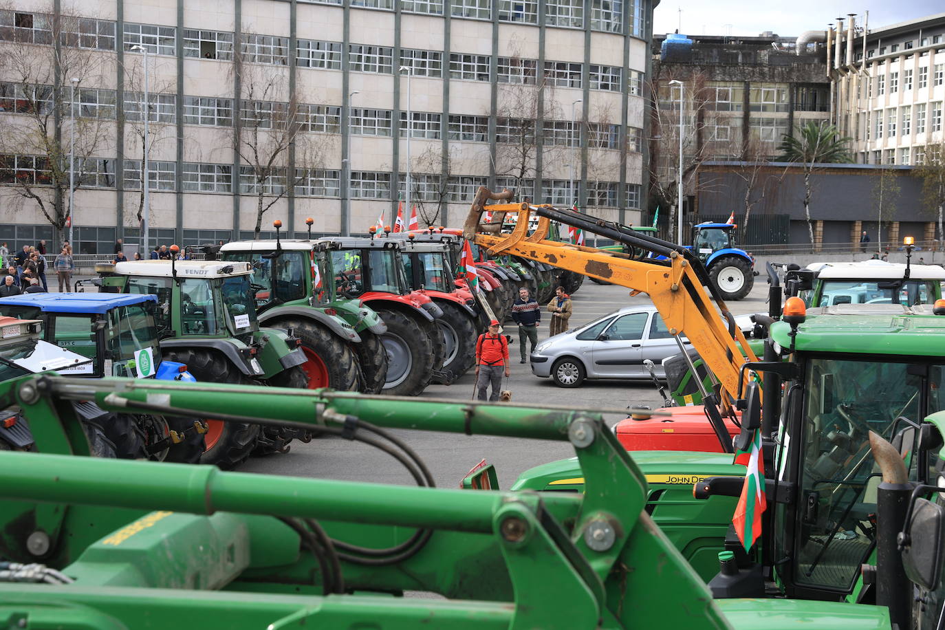 Bilbao recibe a la &#039;tractorada&#039;