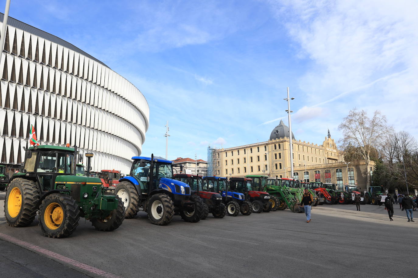 Bilbao recibe a la &#039;tractorada&#039;