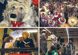 A sus 90 años 'Hartza' lucía buena cara. Centenares de ermuarras acompañaron al oso con sus coplas. Un sacerdote muy 'sui generis' leyó el pregón desde el balcón consistorial. Para concluir, la banda interpretó la música junto a las trikitilaris.