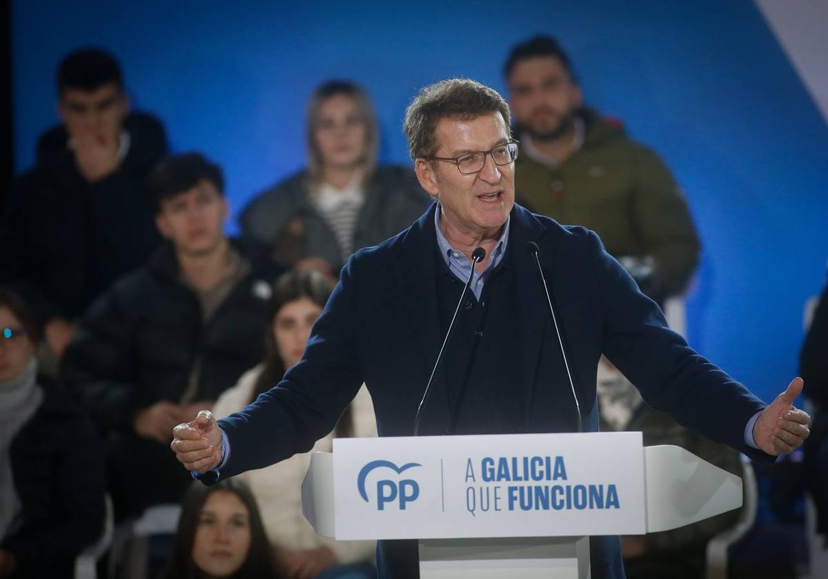 El presidente del PP, Alberto Núñez Feijóo.