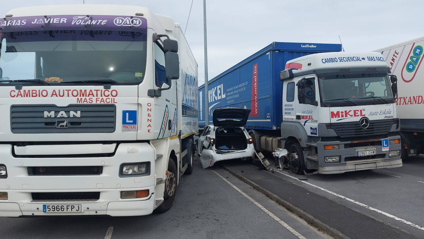 Imagenl del coche accidentado