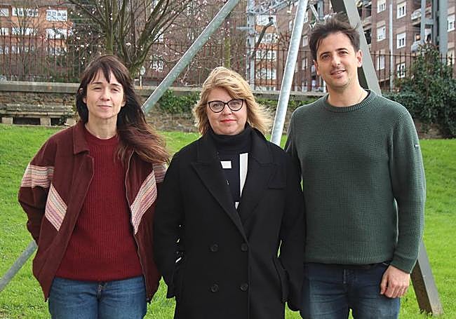 Miren Gaztañaga, Txani Rodríguez y David Pérez Sañudo.
