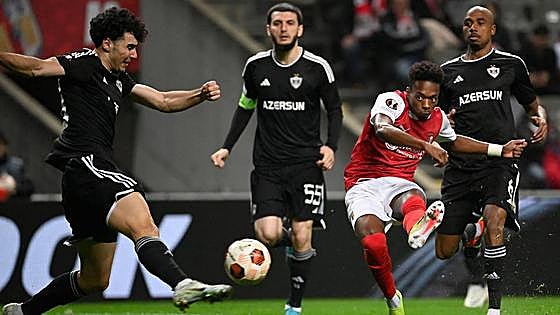 El objetivo del Athletic Álvaro Djaló, a punto de despedirse de la Europa League