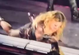 La caída de Madonna en pleno concierto