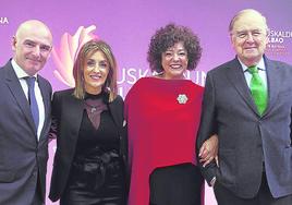 Andoni Aldekoa, Nerea Lupardo, Gurutze Beitia y Jon Ortuzar.