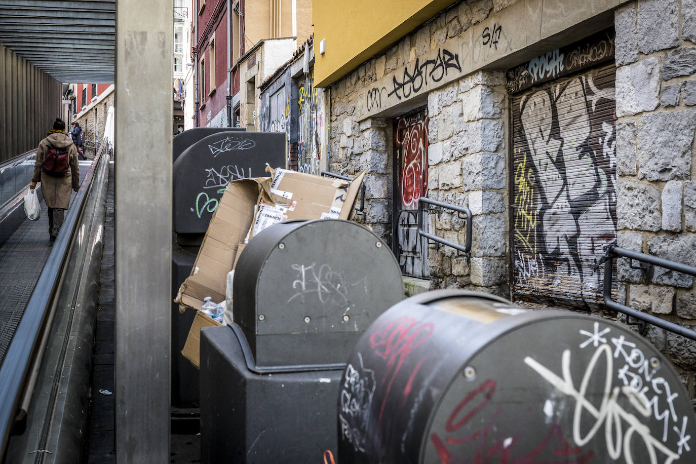 Grafitis en el Casco Viejo de Vitoria