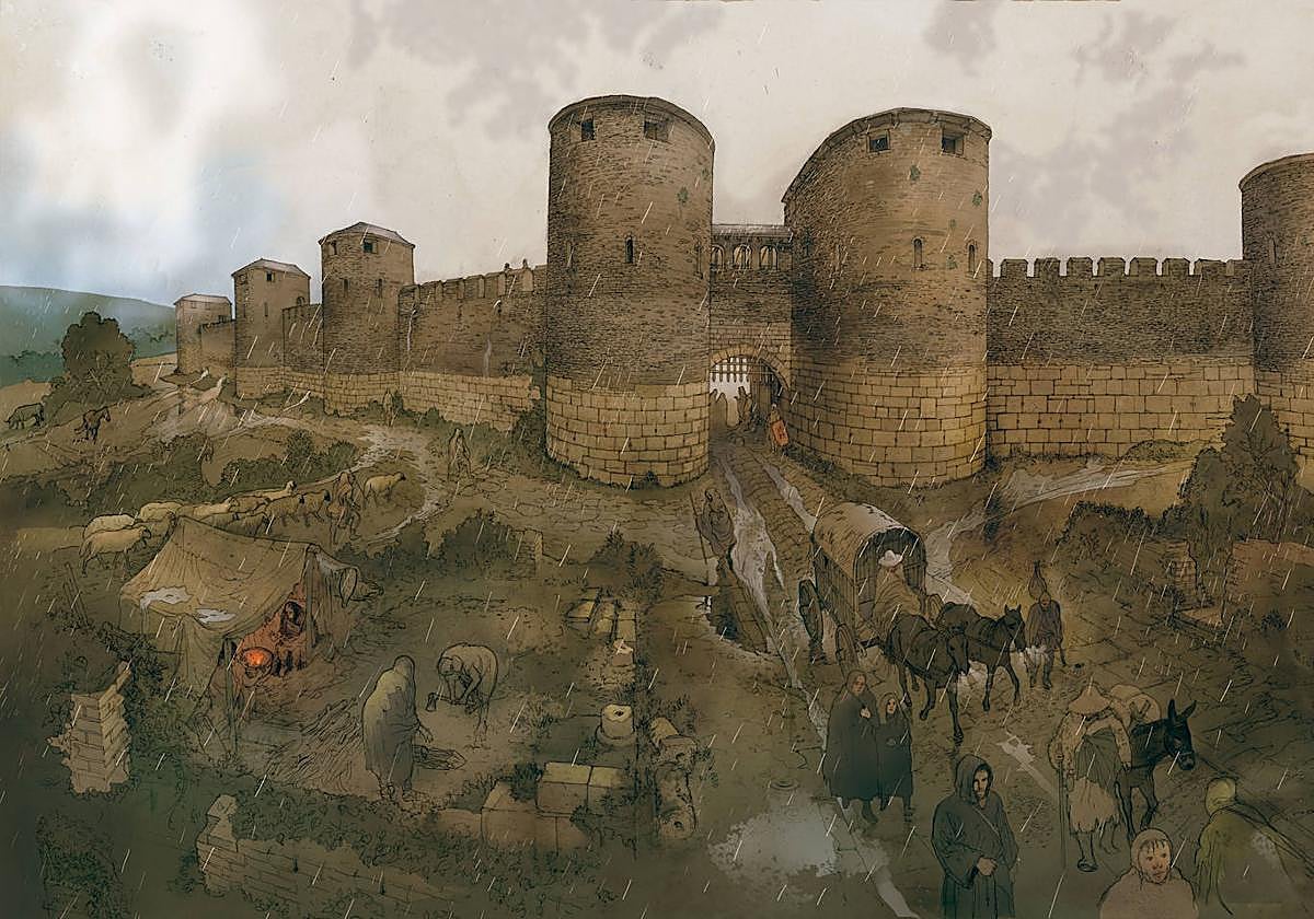 Recreación de Iruña-Veleia.