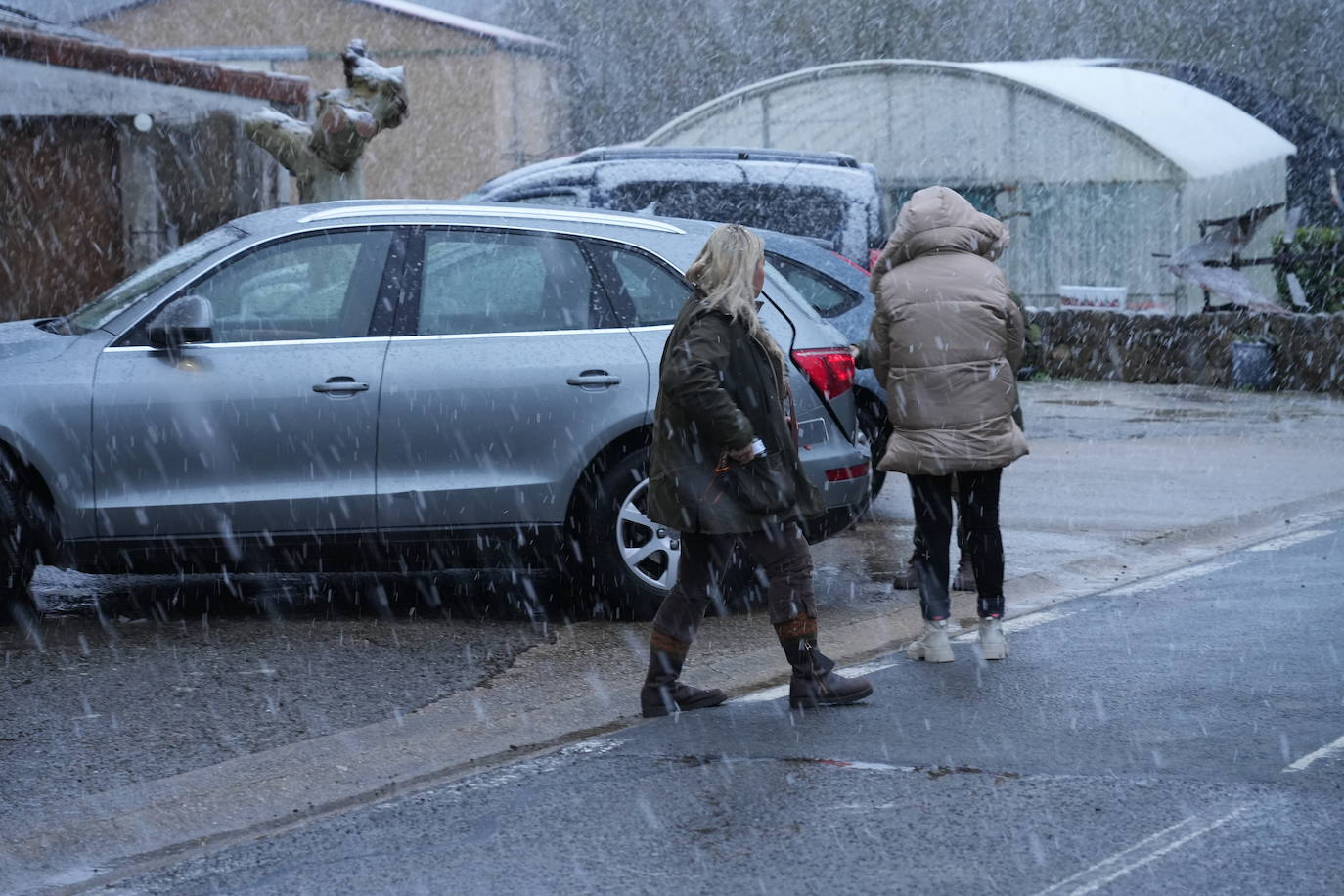 La nevada en Álava, en imágenes