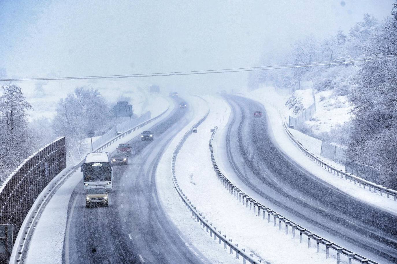 La nevada en Álava, en imágenes