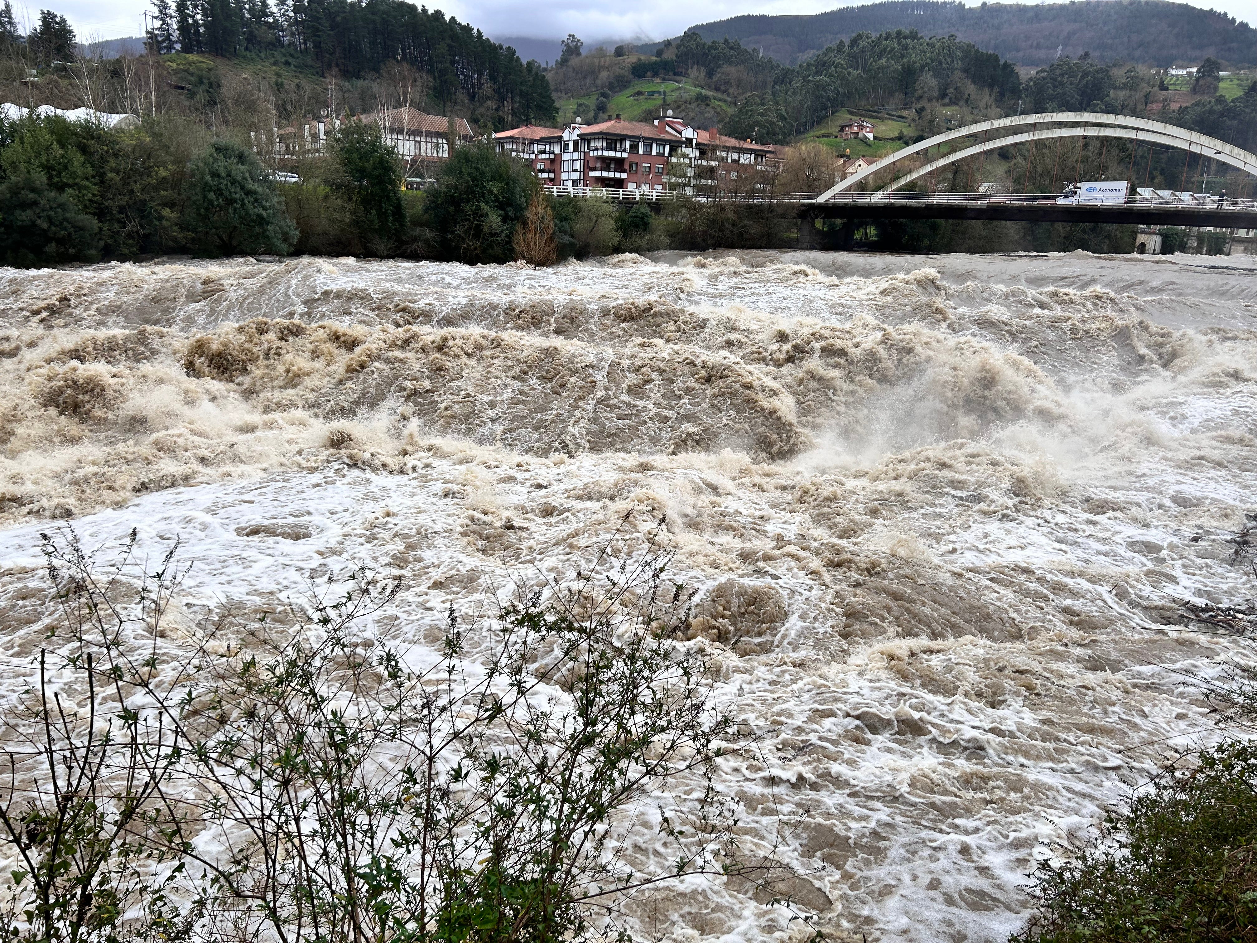 Inundaciones en Zalla, Balmaseda y Sodupe