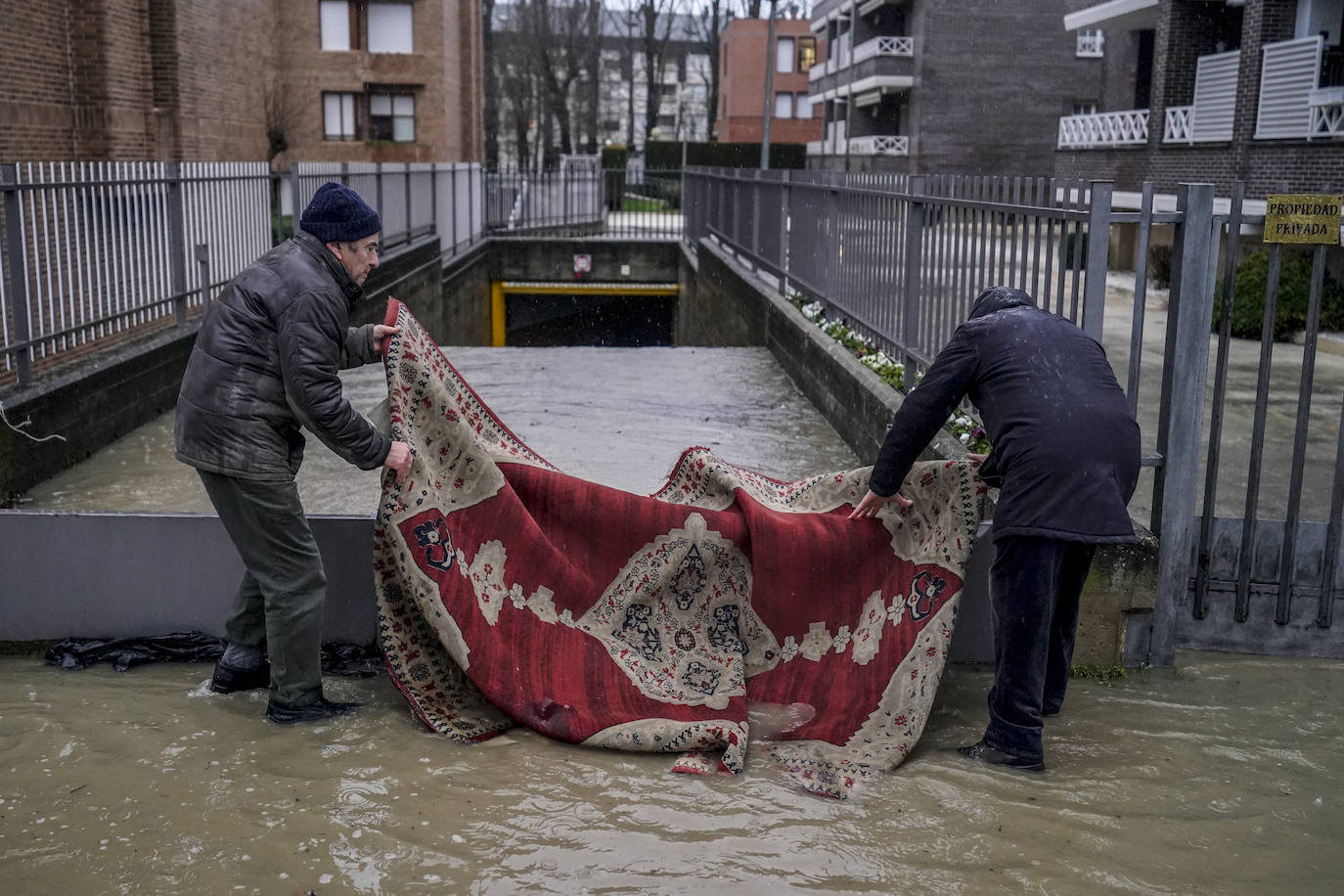 Las imágenes de las inundaciones en Vitoria y Álava