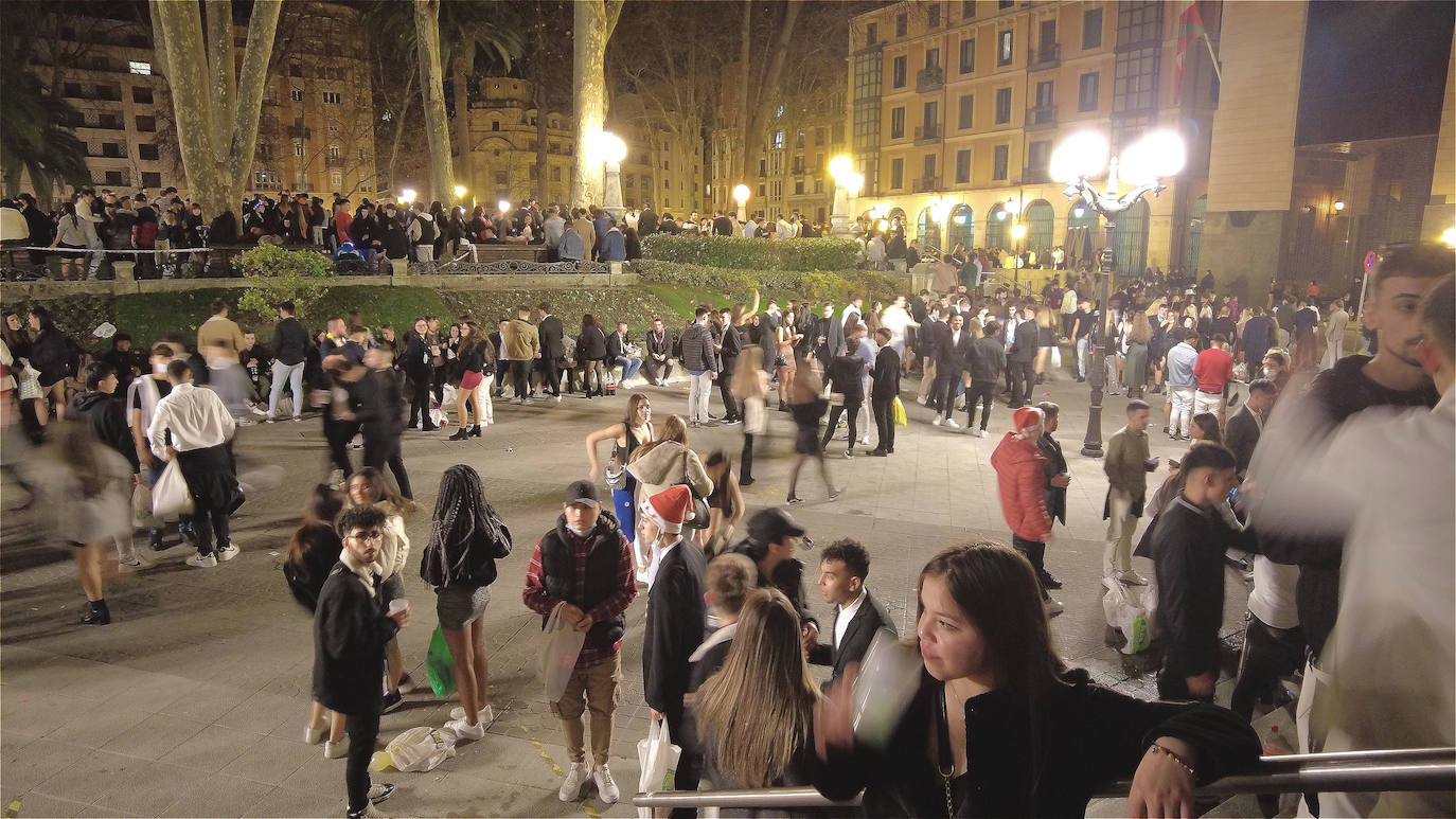 583 multas por botellón, pero ninguna respuesta al Defensor del Pueblo por el ruido en Abando