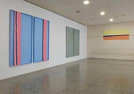 Las tres obras de Ballestín se pueden ver en la entreplanta del museo vitoriano.