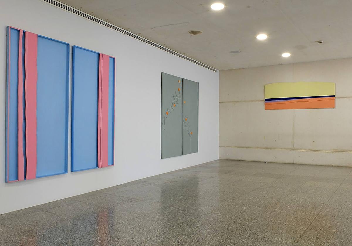 Las tres obras de Ballestín se pueden ver en la entreplanta del museo vitoriano.