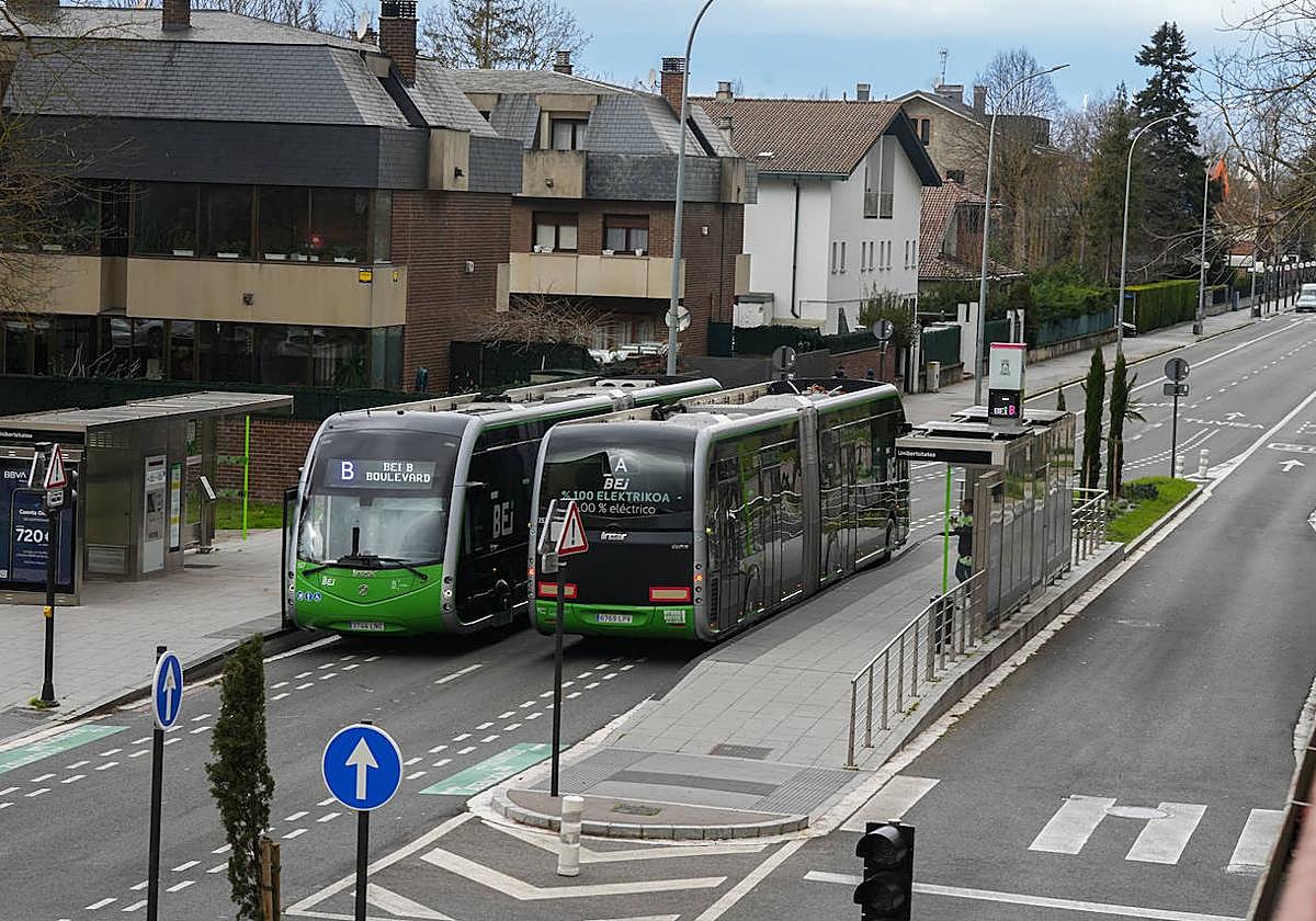 El plan pasa por reducir un carril al BEI en Salvatierrabide y Paseo de la Zumaquera.