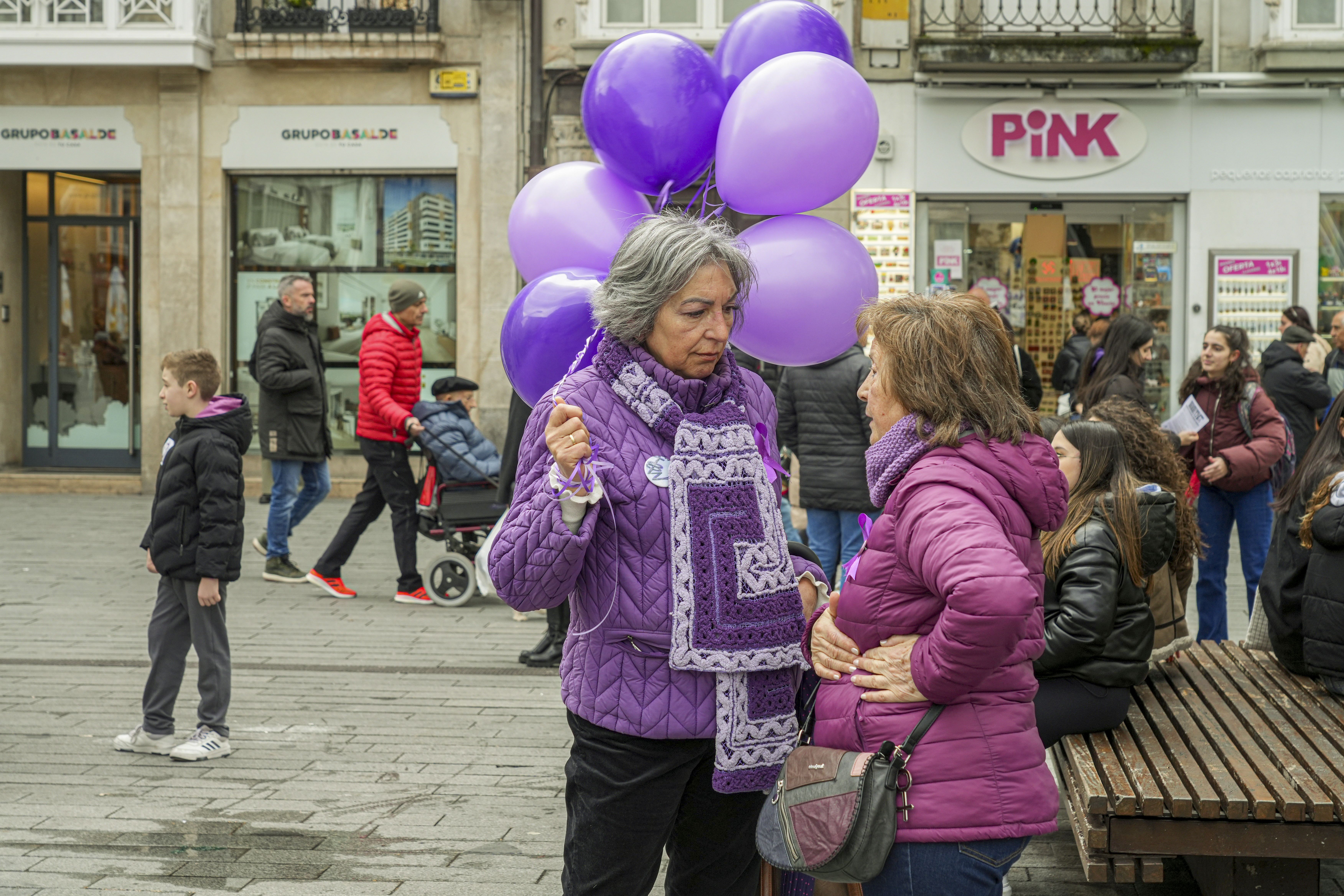 Las imágenes de las protestas de la mañana del 8M