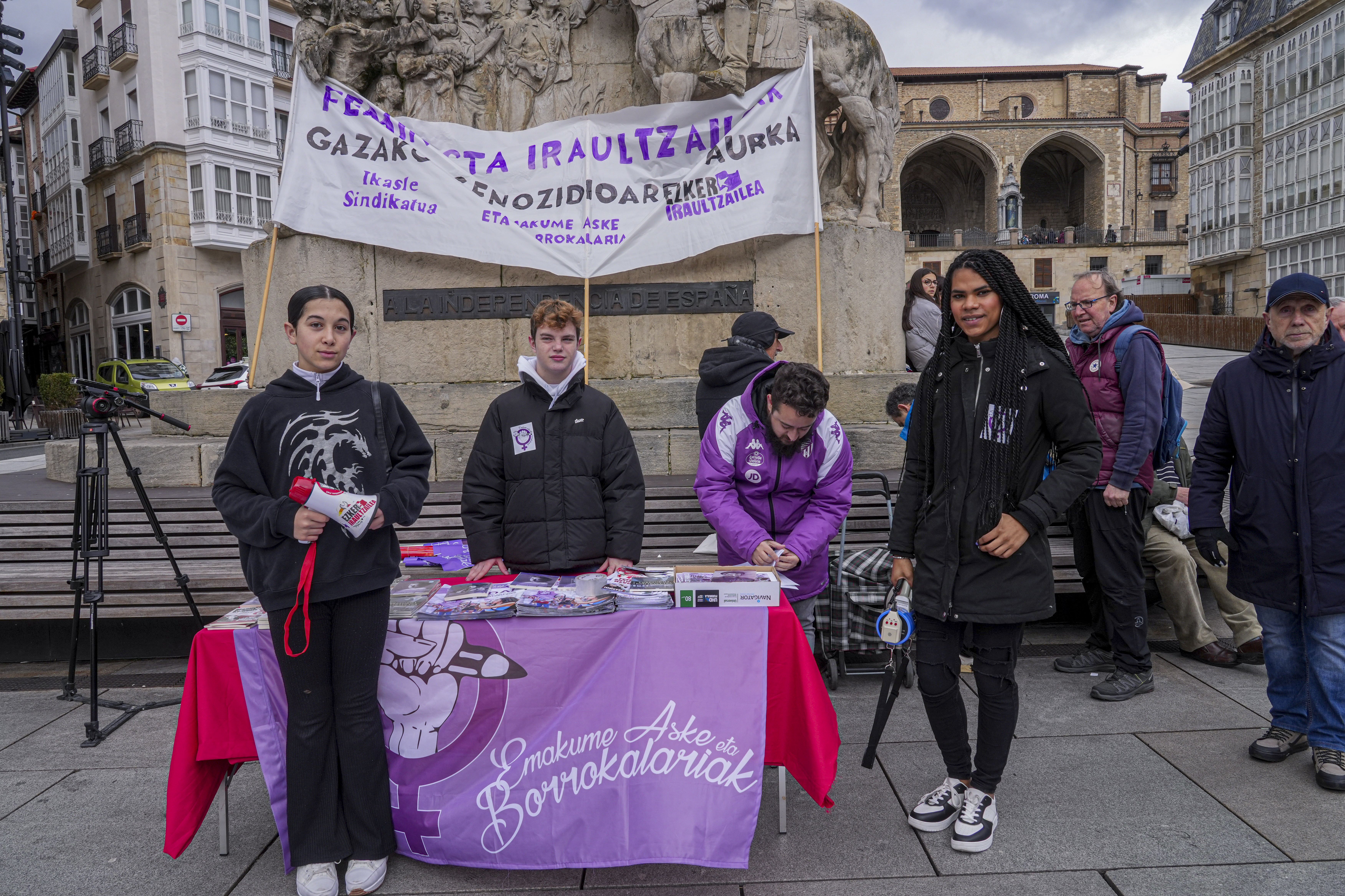 Las imágenes de las protestas de la mañana del 8M