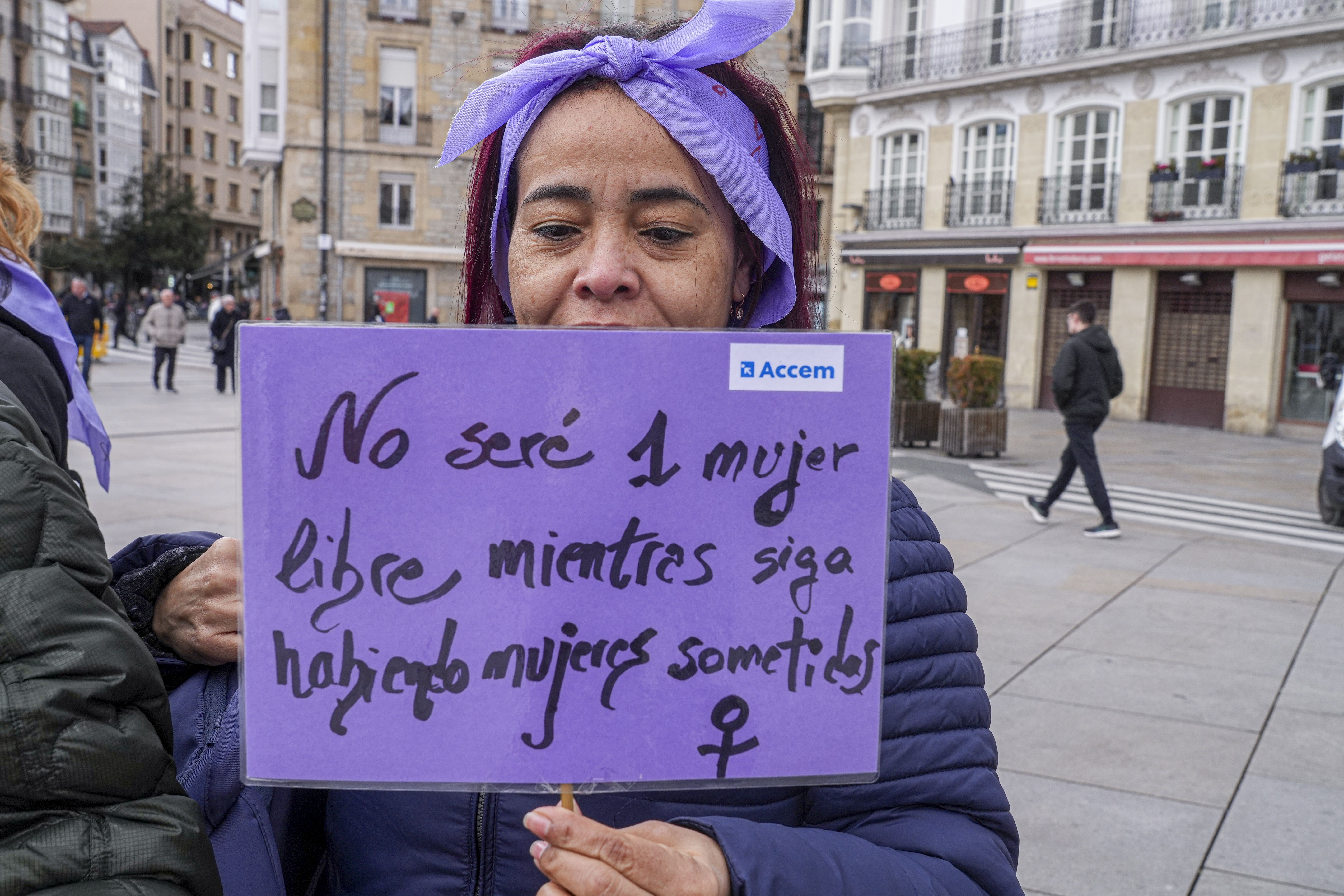 Las imágenes de las protestas de la mañana del 8M