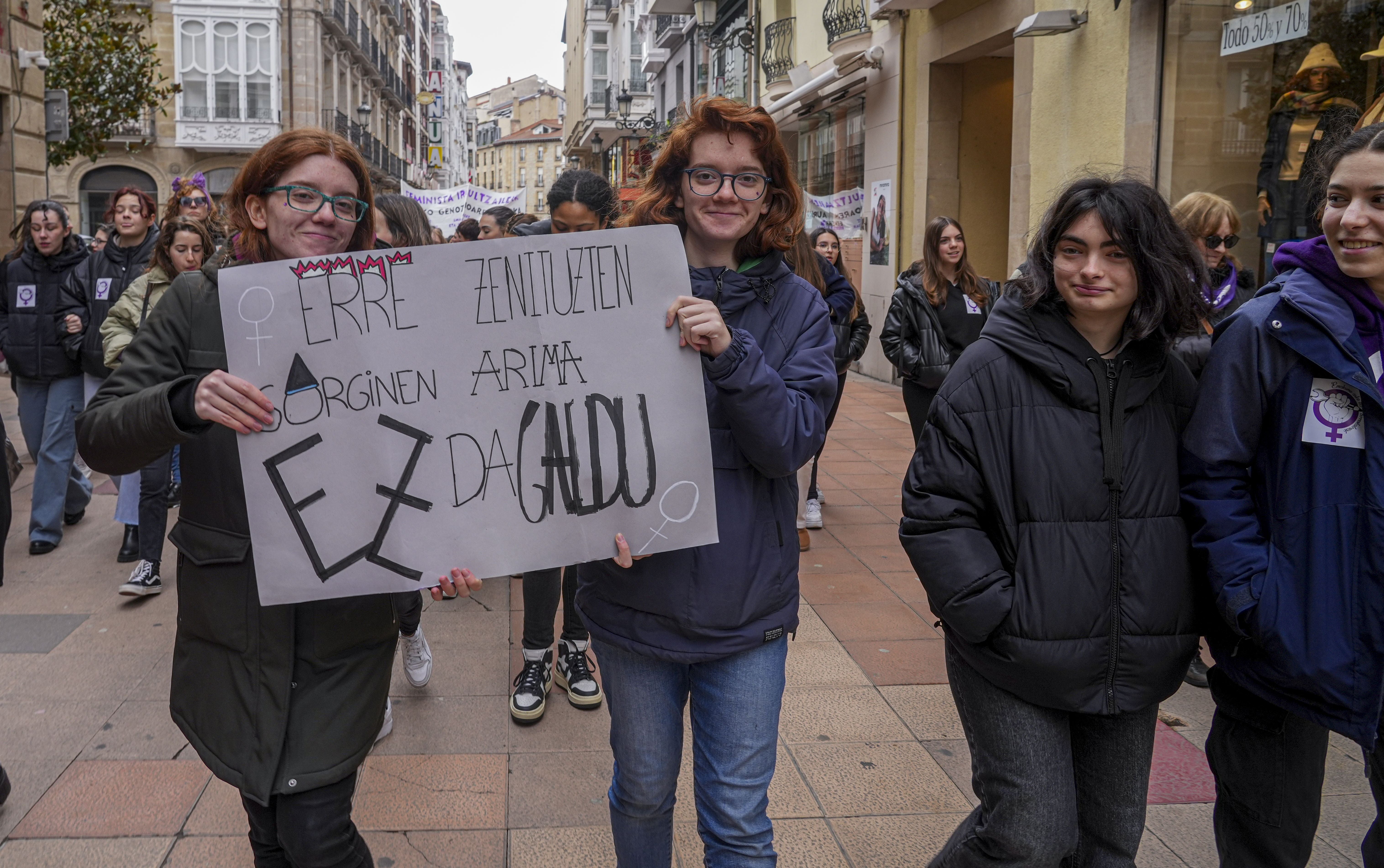 Las imágenes de las protestas de la mañana del 8M