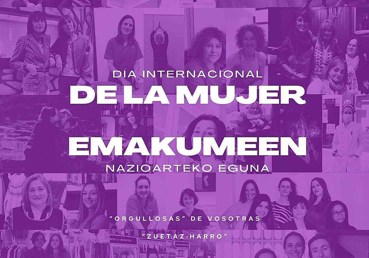 Imagen de la campaña por el 8-M.