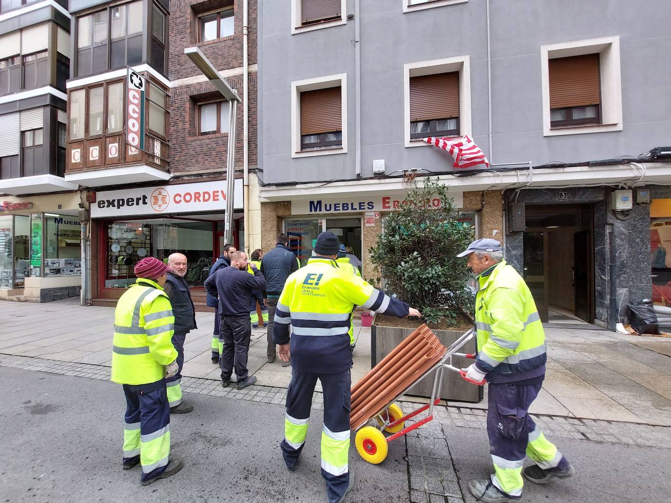 Las imágenes de las inundaciones en Erandio y Zorrozaurre