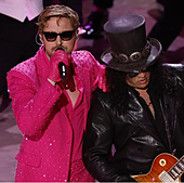 La brillante actuación del 'Ken' Ryan Gosling con Slash que puso al auditorio en pie