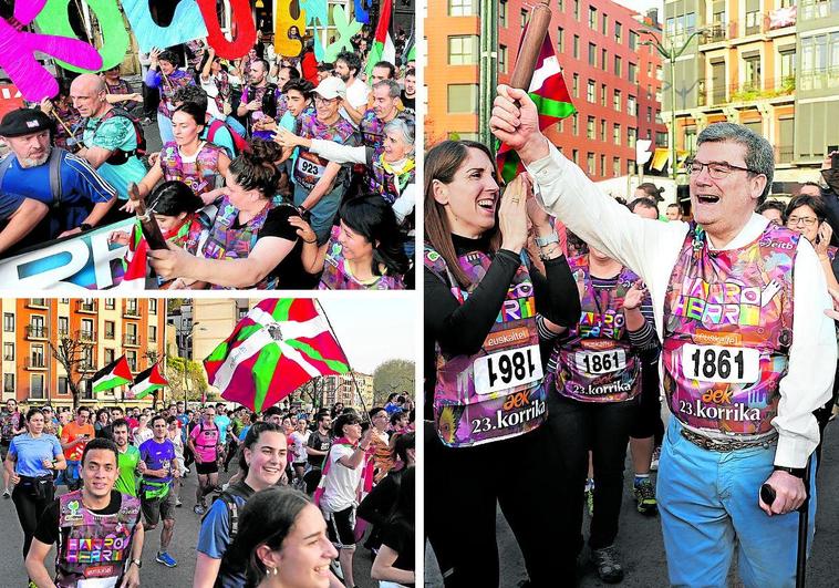 La Korrika sigue su marcha tras su exitoso paso por Bilbao