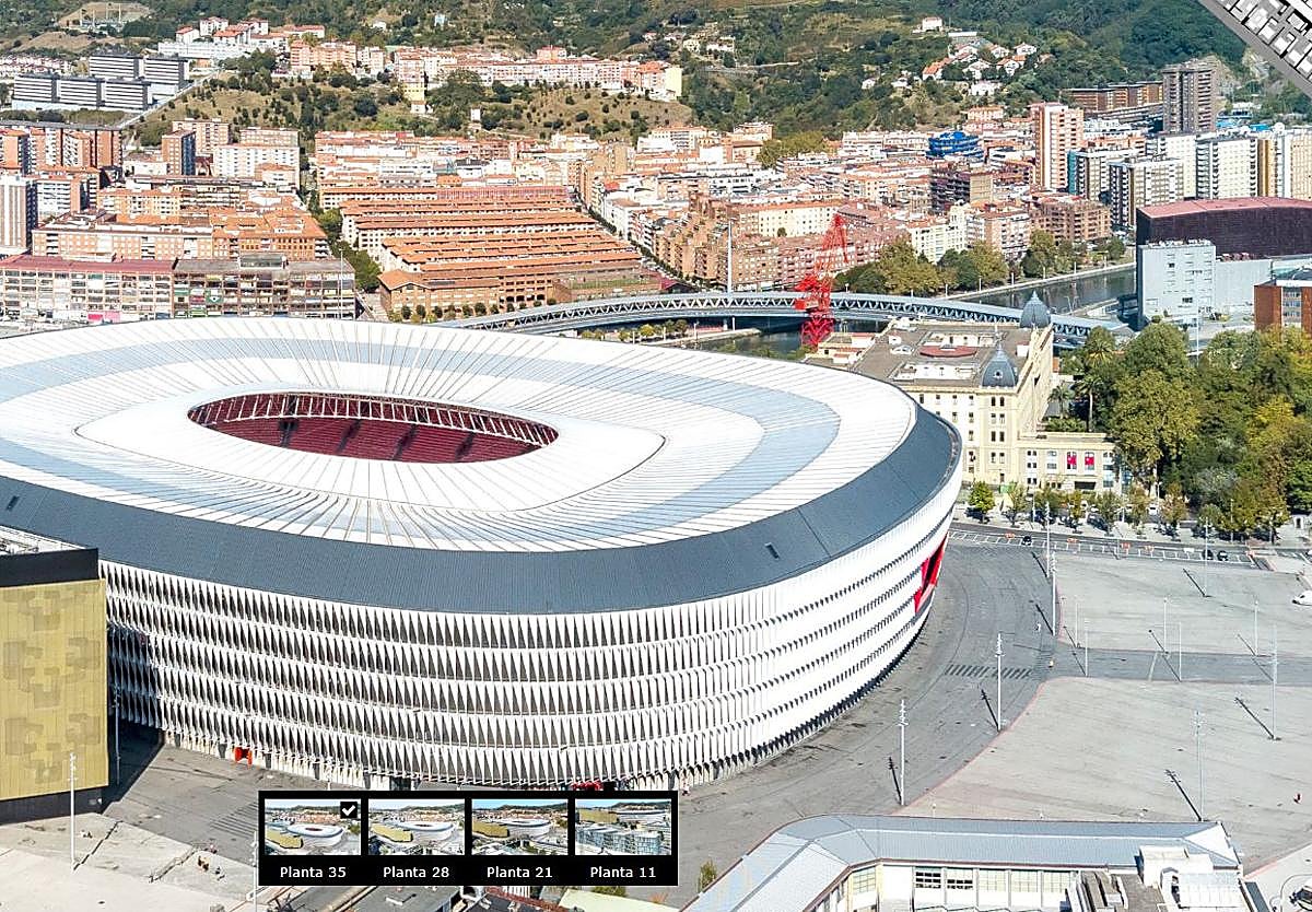 Imagen principal - Vistas desde la planta más altas de la torre.