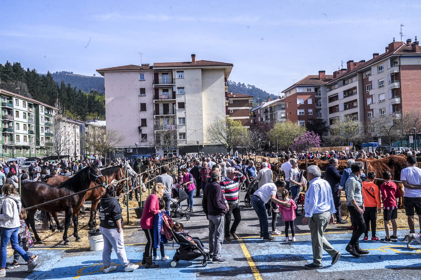 La Feria de Viernes de Dolores en Llodio, en imágenes