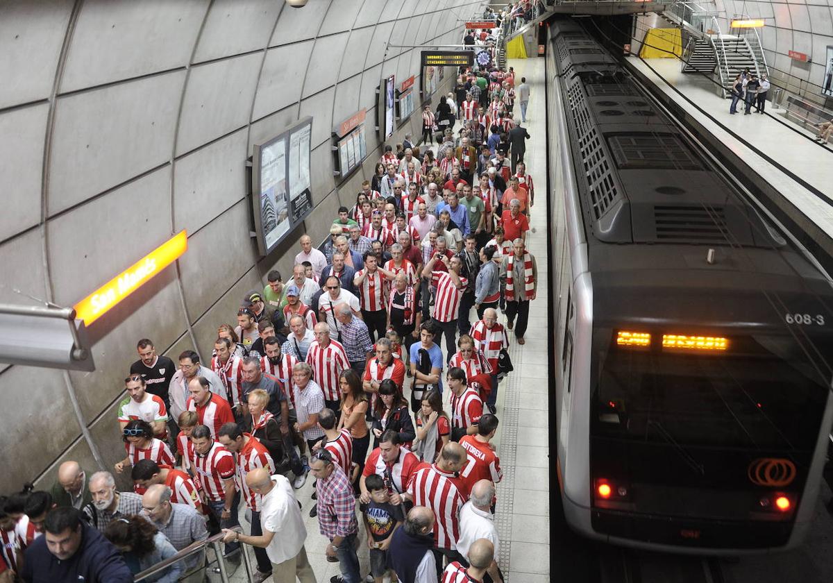 El metro prepara un dispositivo inédito para la final de Copa con trenes cada seis minutos toda la noche