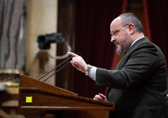 El líder del PP en Cataluña, Alejandro Fernández.