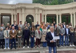 Javier de Andrés ha prsentado este sábado las planchas electorales del PP.