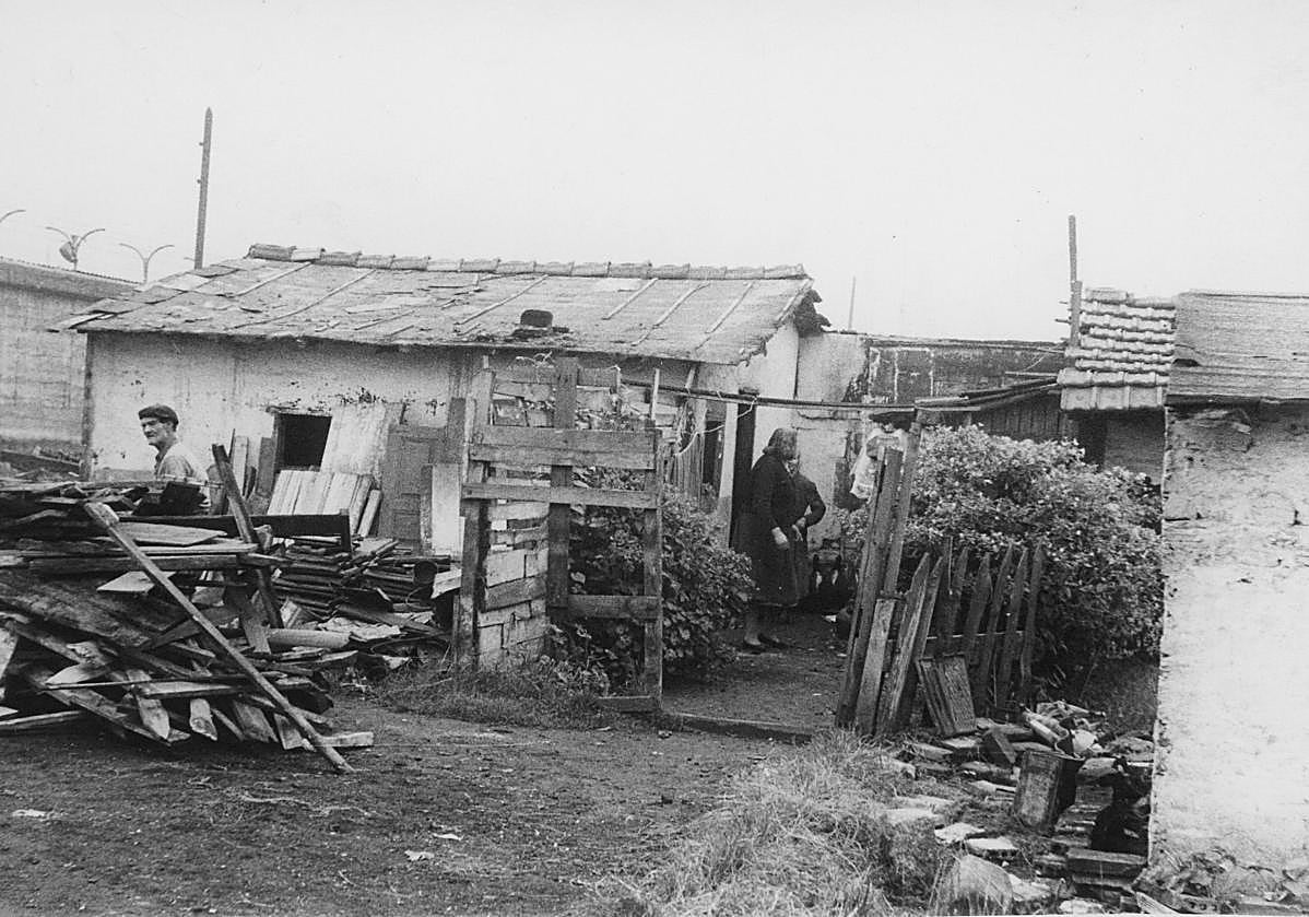 Una imagen de las chabolas de la Campa de los Ingleses, tomada el día de la demolición del barrio.