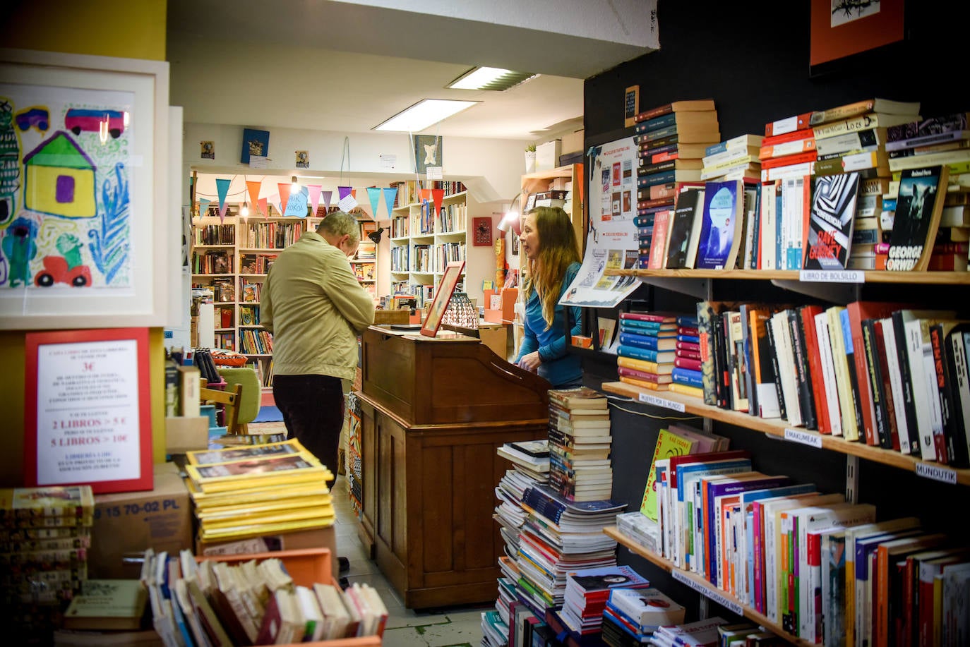 La librería «mágica» de Bilbao con todos los libros a 3 euros