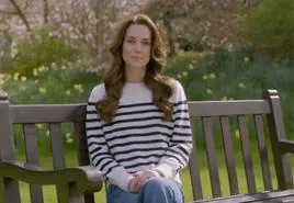 Kate Middleton, en el vídeo en el que anuncia su enfermedad.