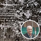 El vecino de la villa, Mikel Aretxaga, reside en el barrio de Madalena, zona que quedó devastada con los ataques aéreos el 31 de marzo de 1937
