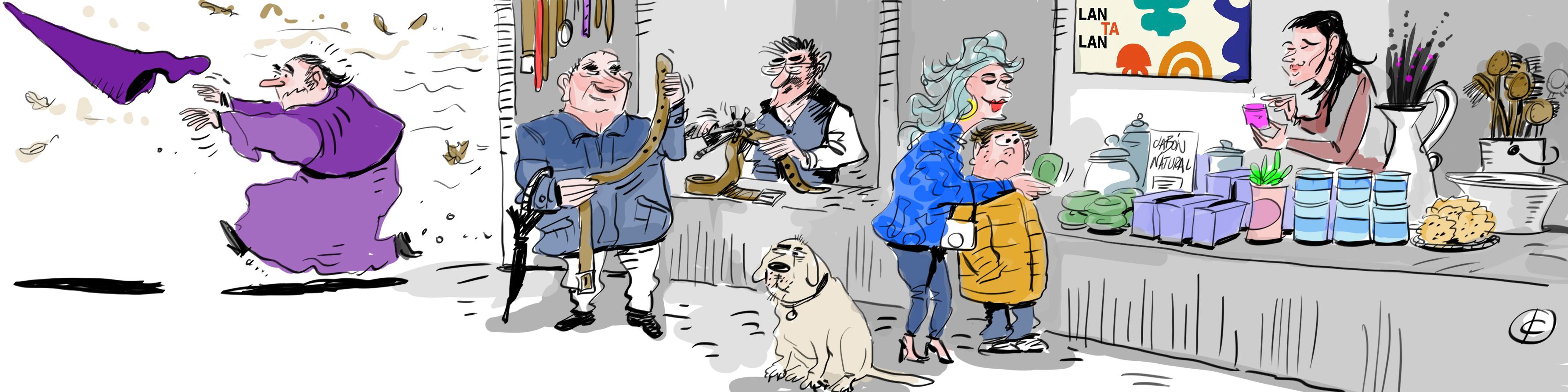 La viñeta de Cerrajería sobre la Semana Santa vitoriana