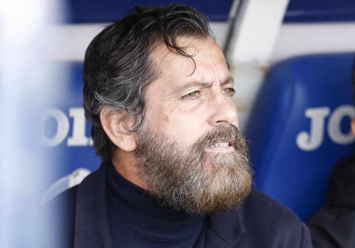 Sánchez Flores, en el campo del Getafe.