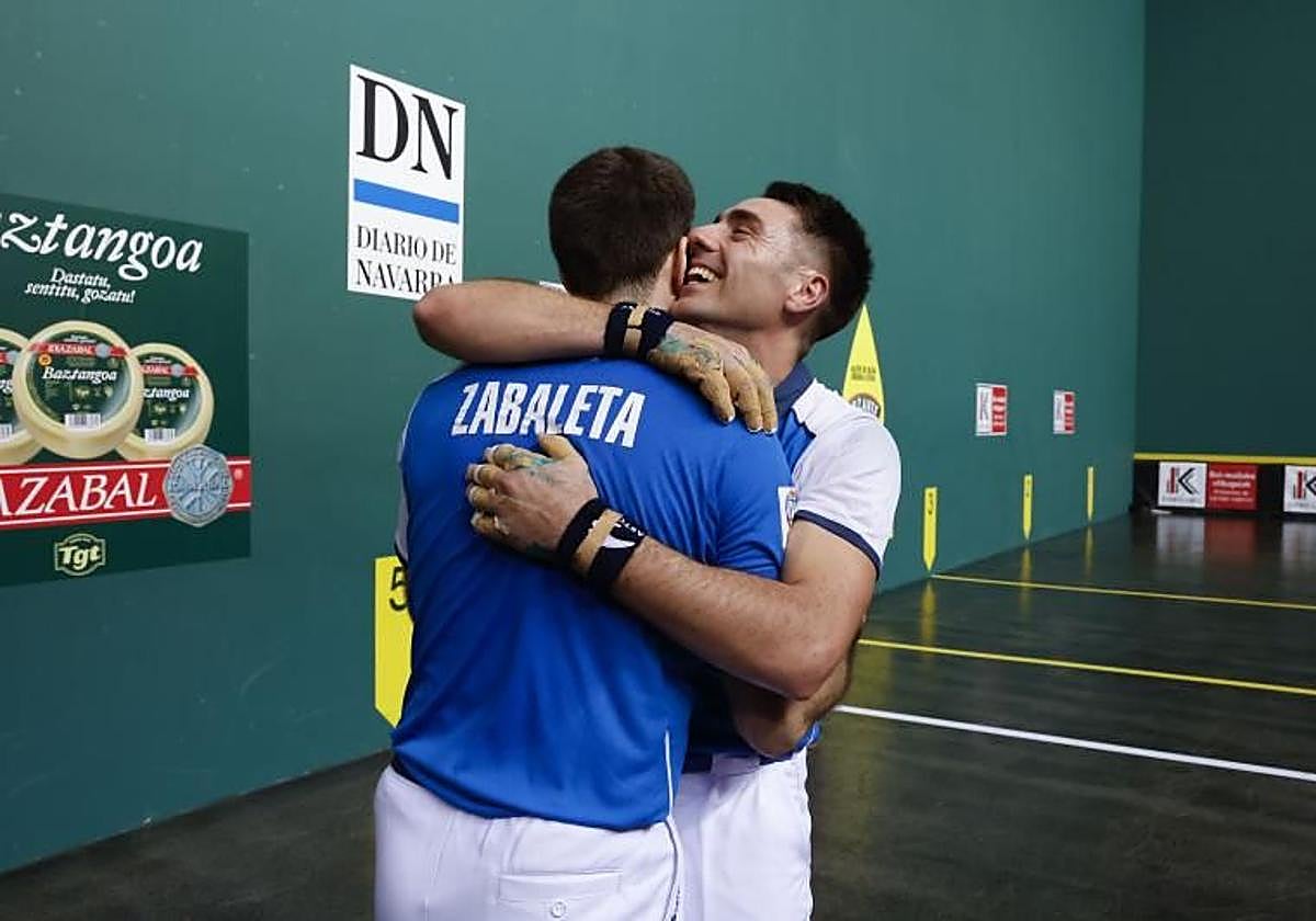 Zabaleta y Etxeberria se llevan la txapela en una final muy disputada