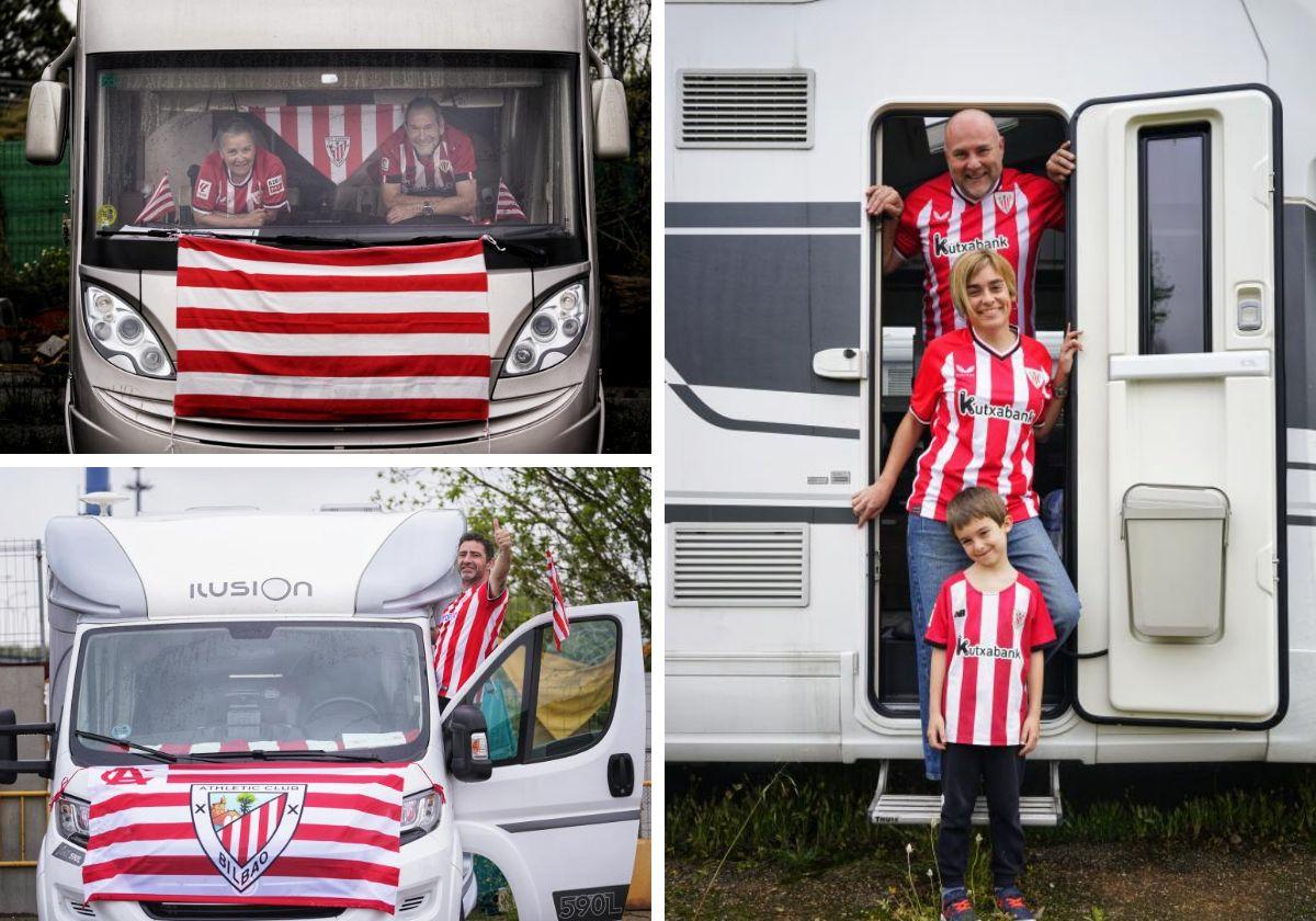 La avanzadilla de autocaravanas rojiblancas ya está en Sevilla