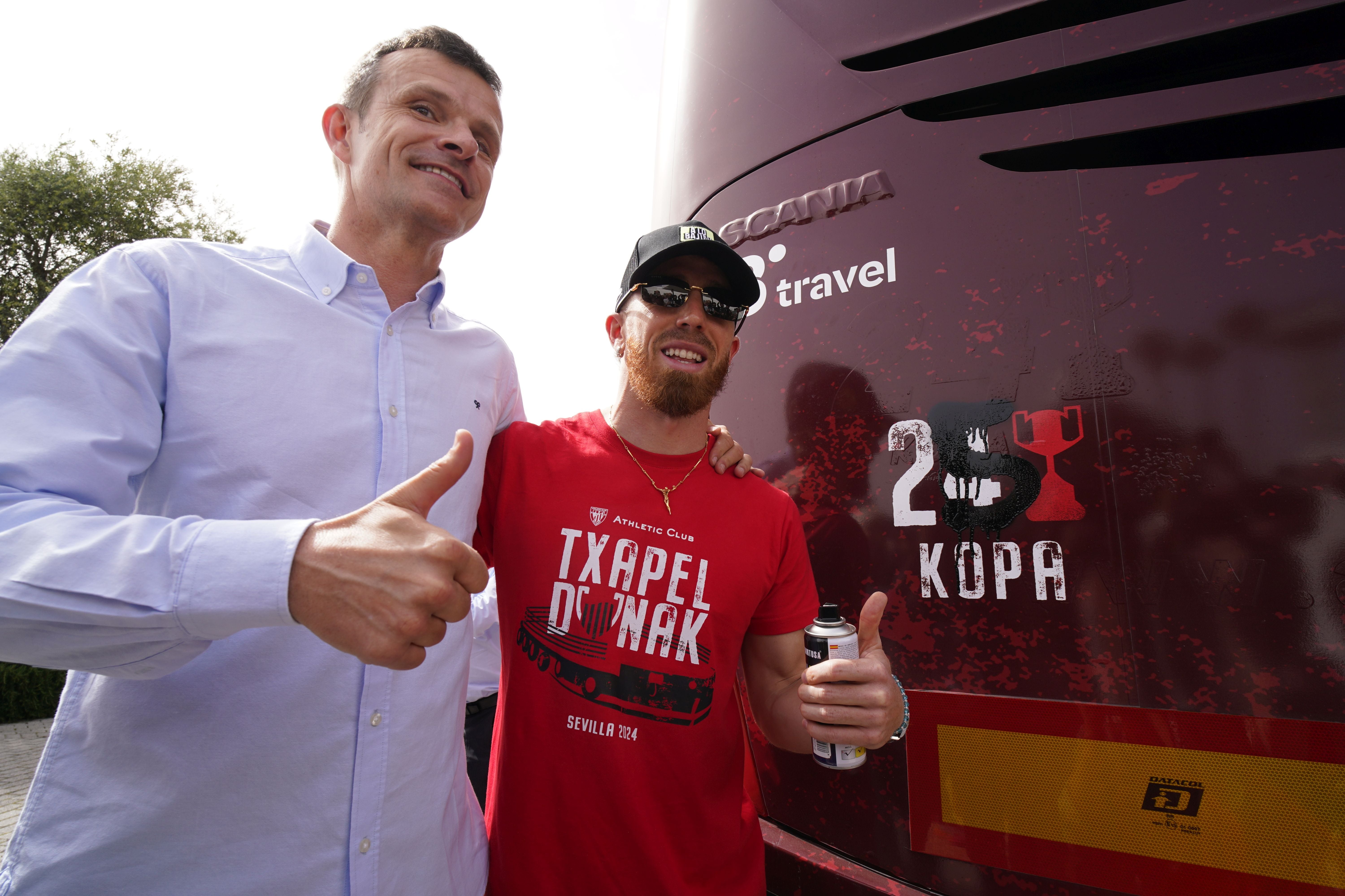 El Athletic abandona el hotel de Sevilla