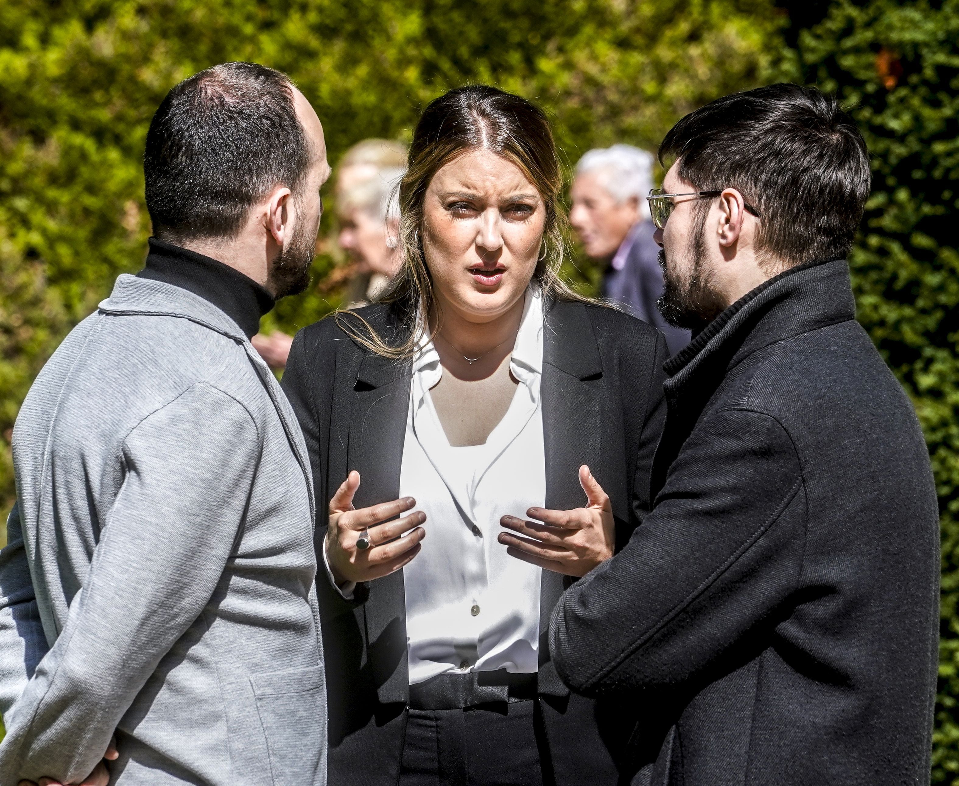 La delegación de Sumar en Euskadi ha estado encabezada por Alba García, su candidata a la Lehendakaritza.