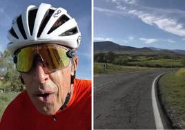 Críticas a Perico Delgado por grabar con el móvil mientras iba en bicicleta
