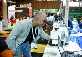 Uno de los puestos instalados en el congreso de la industria alimentaria que se desarrolla en el BEC.