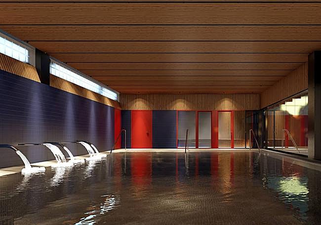 Así será el spa con hidromasaje.