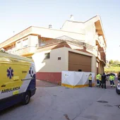 Una ambulancia en el último accidente registrado en Lanciego, en octubre del año pasado