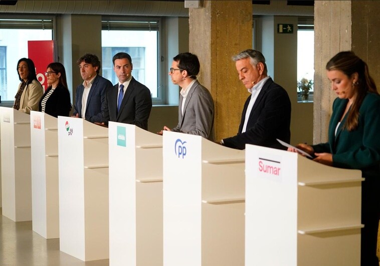 En directo, el debate de los siete candidatos a lehendakari en EL CORREO