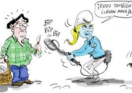 La viñeta de Cerrajería y el nuevo equipamiento de la Policía Local de Vitoria