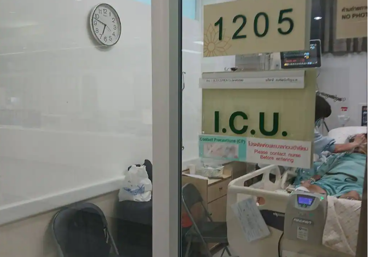 Habitación de la UCI en la que se encuentra hospitalizado Álex García.