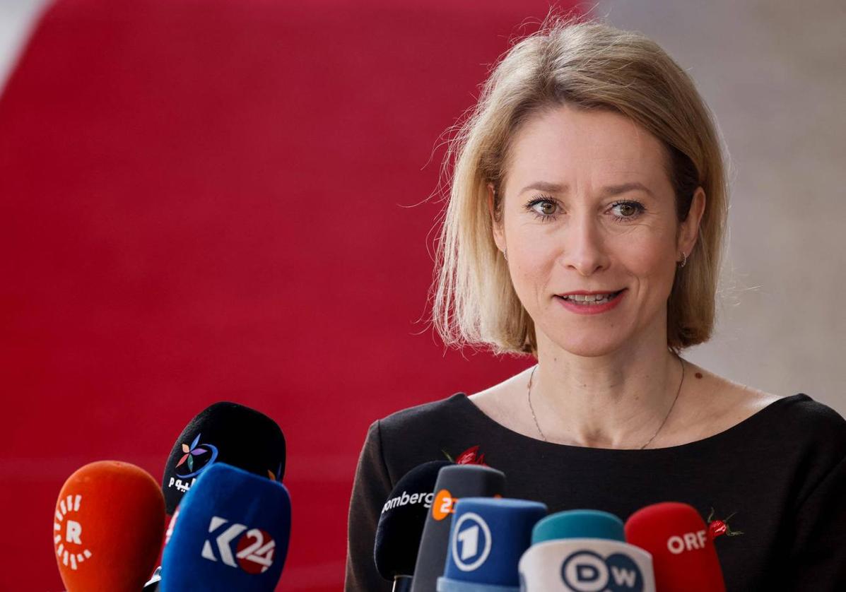 La primera ministra de Estonia, Kaja Kallas.